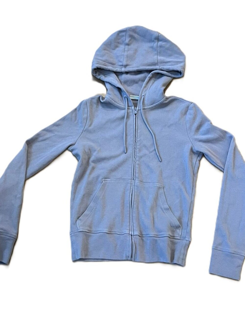 Aritzia Sunday Best Baby Waffle Zip Up Hoodie Relaxed Fit Purple Mauve Size XXS